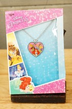 Disney Princess Costume Jewelry NWT Original Box 16&quot; Heart Pendant Necklace - $244.42 MXN