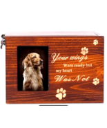 Pet Urn For Dogs Cats Ashes Wood Loss Pet Memorial Remembrance Gift Memo... - £19.66 GBP