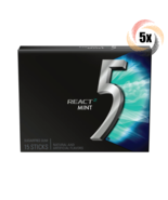4x Packs | 5 Gum React 2 Mint Flavor | 15 Sticks Per Pack | Sugar Free Gum - $21.27 CAD
