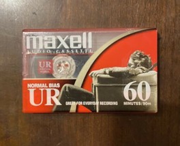 Maxell UR-60 Normal Bias Audio Cassette Tapes (60 min) NEW Sealed Single - £7.90 GBP