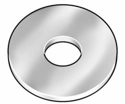 Round Rivet Washer, 1/4 In Id, 1/2 In Od, Aluminum, - £16.72 GBP