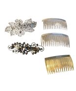 Let Of 5 Women’s Vintage Hair Clips &amp; Side Comb Hair Claw - $18.72 CAD