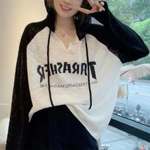 Autumn Winter Preppy Style Casual Fashion work Long Sleeve Hoodies Top Women Loo - $88.85