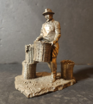 RON HINOTE ~ THE VINEYARD KEEPER 1978 FINE PEWTER SCULPTURE FRANKLIN MIN... - $15.45