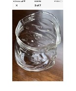 Genuine Fred Hand Blown Glass Bowl Unzipped Plastic Bag Shaped Candy Dish Fish - $17.33