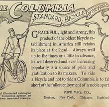 Columbia Bicycles 1894 Advertisement Victorian Pope Bike Of The World AD... - $19.99