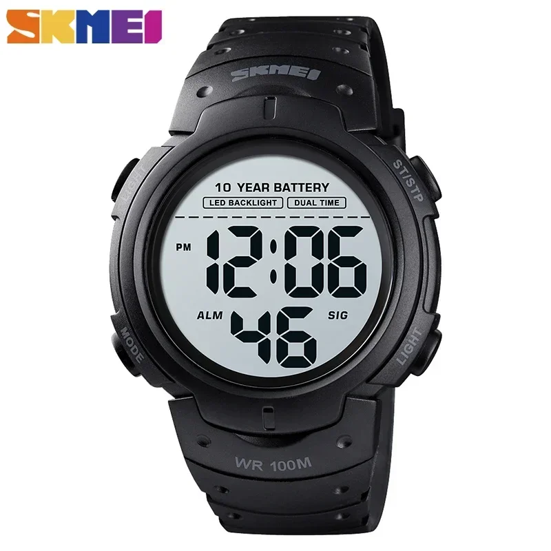 Men 2 Time 10 Year Battery Alarm Clock reloj hombre Sport Fitness Watche... - £15.55 GBP