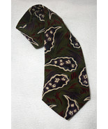 Zylos George Machado Men&#39;s Green Paisley Italian Silk Tie - £7.87 GBP