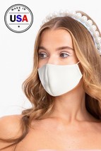 New White 3D Reusable Water Resistant Face Mask - $5.94