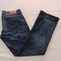 Lucky Brand Dungaree 82ZG050 Women's Blue Cotton Blend Denim Bootcut Jeans 12/31 image 2