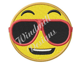 Cool Smiley Face - Machine Embroidery Design - £2.77 GBP