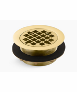 SEALED Kohler 9132-PB Round Brass Shower Stall Drain, Polished Brass, 2&quot;... - $1,657.22 MXN