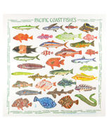 Printed Image Pacific Coast Fish Bandanna 22" x 22" Camping Survival Out... - $12.55