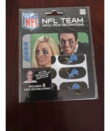 Lions NFL Team Vinyl Face Decorations - £8.52 GBP