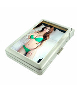 Singapore Pin Up Girls D4 100&#39;s Size Cigarette Case with Built in Lighte... - £17.45 GBP