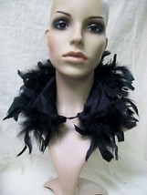 Black Feather Collar Ravenna Maleficent Oz Evanora Cruella De Vil Goth V... - $19.36 CAD