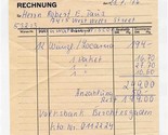 Franz Austen Producer High-quality Led Crystal Receipt Bayer Germany 1976  - $17.82