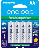 Panasonic BK-3MCCA4BA eneloop AA 2100 Cycle Ni-MH Pre-Charged Rechargeab... - $17.01