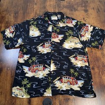 Thumbs Up Sportswear Short Sleeve Button Up Hawaiian Surfs Up Shirt XL - $19.79