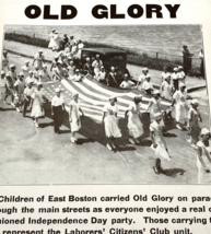 Old Glory Poster Boston American Flag 1930s Era Parade Patriotic Vintage - £25.99 GBP