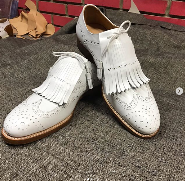 Handmade western fringes shoes, men wingtip brogue dress shoes, leather shoe men