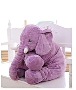 Purple Elephant Long Nose Sleep Pillow Lovely Plush 25&quot; inches /63cm - $29.99