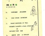 Gleneagles Hotel Dinner Menu Perthshire Scotland Carlsberg 1960&#39;s - £35.00 GBP