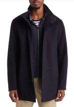 Boss Hugo Boss  H-Coxtan Men&#39;s Blue Wool Cashmere Draping Jacket Coat Size US 46 - £335.30 GBP