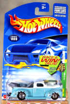 2002 Hot Wheels #9 Treasure Hunt 9/12 &#39;40 FORD White/Aqua w/Real RidersChromeDDs - £15.34 GBP