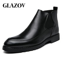 Brand New Men&#39;s Chelsea Boots Genuine Calf Leather Bottom Outsole Calf Leather U - £55.57 GBP