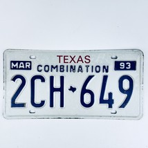 1993 United States Texas Combination Truck License Plate 2CH 649 - £14.78 GBP