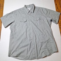 Wrangler Wrancher Shirt Mens 2XT Pearl Snap Button Up Western Geometric 2X Tall - £14.80 GBP