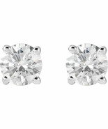 14K White Gold 3/4 CTW Lab-Grown Diamond Stud Earrings - $1,162.26