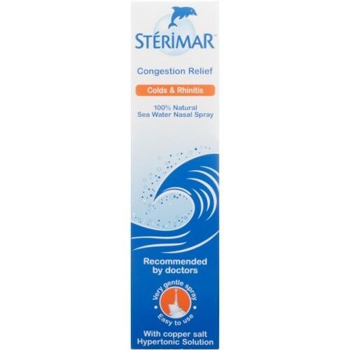 Sterimar Congestion Relief 100% Natural Sea Water Nasal Spray 100ml x 1 - $11.68