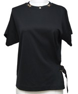 Authenticity Guarantee 
LOUIS VUITTON Black T-Shirt Side Strap Top Gold ... - £953.84 GBP