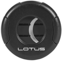 Lotus Meteor Cigar Cutter Black Matte Twin Blade Compact Metal Housing C... - $56.00