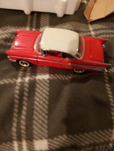 Franklin Mint 1957 Chevrolet Bel Air Red/White Hard Top 1:24 Diecast - $49.42