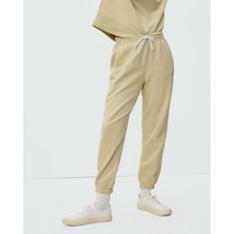 Everlane The Track Jogger Pants Pull On Sweatpants Pockets Wheat Yellow S - £26.86 GBP