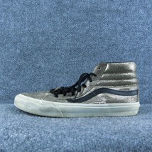 VANS  Men Sneaker Shoes Silver  Lace Up Size 9 Medium - £19.84 GBP