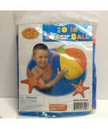 Inflate 4 Fun 20 Inch Beach Ball Pool Toy Sturdy Vinyl Summer - £9.60 GBP