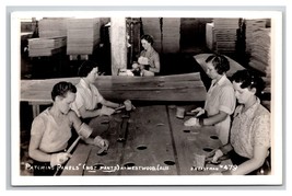 RPPC Women in Plywood Panel Factory Westwood CA UNP Eastman no 479 Postcard Y16 - £11.34 GBP