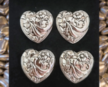 Magnetic Horse Show Number Pins Heart String Silver Set of 4 NEW - $24.99