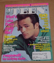 TEEN Magazine November 1992 - Luke Perry, 50 Beauty Tips, Shue, Pitt, Sl... - $476.30 MXN