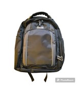 NWOT Kenneth Cole Reaction Checkpoint Friendly Full Open Backpack Black Gray 