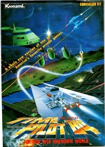 Time Pilot 84 Video Arcade Game FLYER Original Vintage RARE Oversize Space Age - $86.85