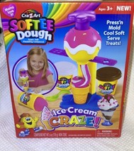 Cra-Z-Art Softee Dough Mold “Ice Cream Craze!” NIB Play Pretend Kids Toy Ages 3+ - £8.34 GBP