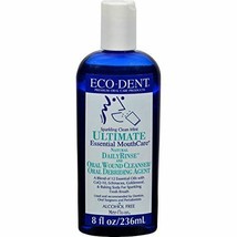 ECO-DENT Premium Oral Care Mouthwash Daily Rinse Sparkling Clean Mint 8 oz - £12.06 GBP