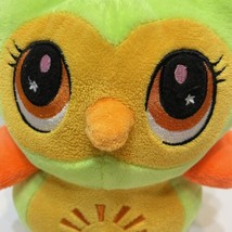 Emerald Toy Owl Plush Stuffed Neon Green Orange Sun Tummy Anime eyes 10 in - £10.70 GBP