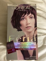 LOréal Paris Feria 41 Rich Mahogany Multi Facet Shimmering Permanent Hair Color - £23.34 GBP