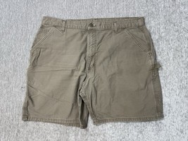Carhartt Carpenter Shorts Mens 40 Brown Original Fit B144 LBR Workwear Y2K - $24.74